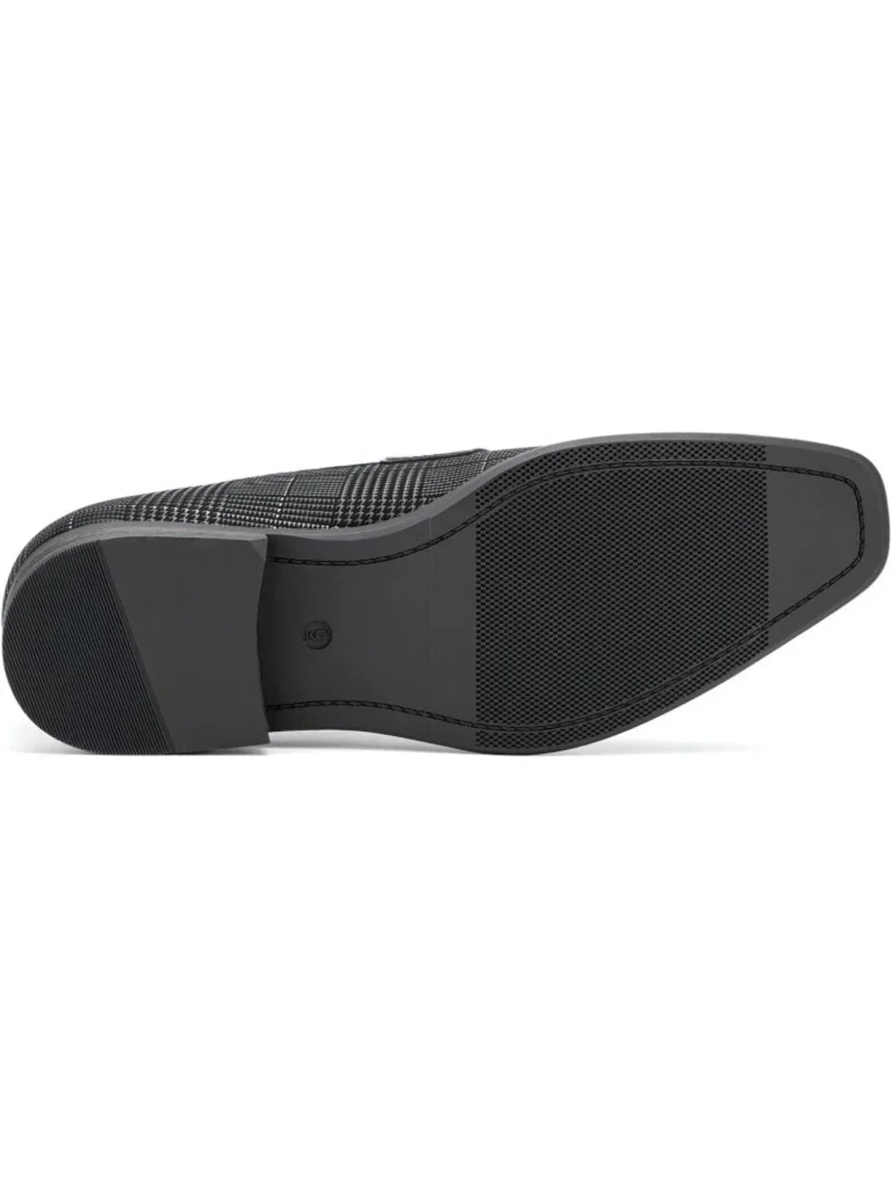 Men's Black32 Rubber Velvet Loafers Low Heels Round Toe Tuxedo Wedding Shoes